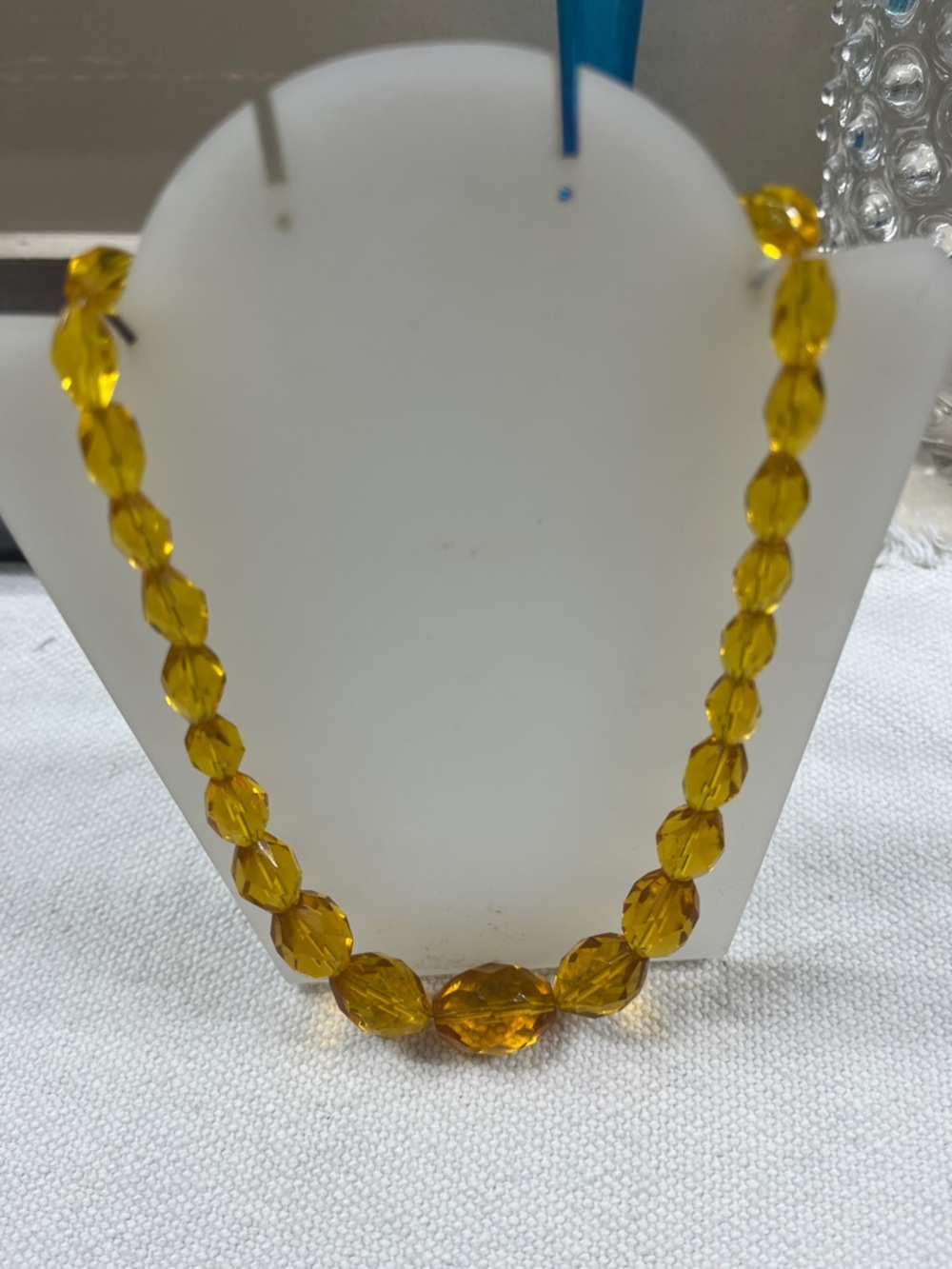 Vintage Amber Glass Beads